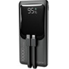 Gembird Fast Charging Power Bank With Integrated cables, 20W, 10000 mAh, Black - (PB10-PD20-LCD-01)