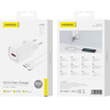 Foneng ��������� �������� ������� �������� �� ����� Usb A Qc 3.0 18W 3A & ������� Usb A �� Usb C ����� - (EU68)