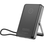 Energenie 15W Magnetic Wireless Powerbank With Integrated Stand 10000 Mah Black - (PB10-WPC15MS-01)