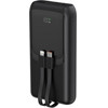 Energenie 20W Fast Charging Power Bank With Integrated Cables 20000 Mah Black - (PB20-PD20-LCD-01)