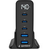 Gembird 5-Port 140W Gan Usb Fast Charger Black - (TA-UC-2A3C-PD140-01-BK)