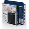 Gembird 5-Port 140W Gan Usb Fast Charger Black - (TA-UC-2A3C-PD140-01-BK)
