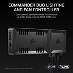 Corsair Icue Commander Duo / Lighting  ( & )  Fan Controller / Hybridicue Link  ( & )  Argb / Dual Channel - PN: - (CL-9011141-WW)