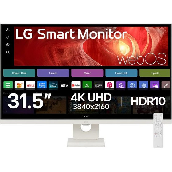 LG Led 32U721SA 4K Va 5MS 60Hz 31.5'' - (32U721SA-W)
