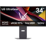 LG Monitor / 34'' Wqhd 3440x1440 Curved 160Hz Va / HDR10 / Freesync Premium / Tilt/ Vesa - (34G600A-B)