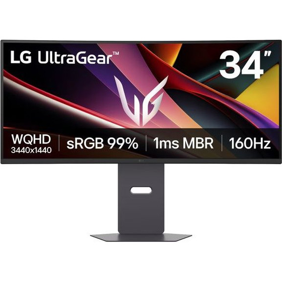 LG Monitor / 34'' Wqhd 3440x1440 Curved 160Hz Va / HDR10 / Freesync Premium / Tilt/ Vesa - (34G600A-B)
