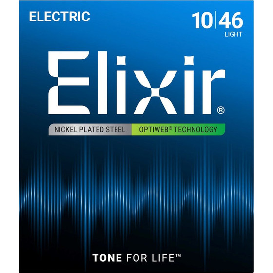 ELIXIR STRINGS Elixir 19052 Optiweb Light - electric guitar strings (10-46) - (3313219052)
