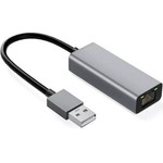 IBOX Aluminum RJ45 to USB Type-A adapter 10/100/1000 Mb/s - (IAARJ)