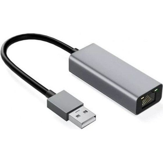 IBOX Aluminum RJ45 to USB Type-A adapter 10/100/1000 Mb/s - (IAARJ)