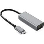 IBOX Aluminum RJ45 to USB Type-C adapter 10/100/1000 Mb/s - (IACRJ)