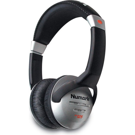 NUMARK headphones/headset Wired Head-band Black, Silver - (HF125)