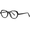 Techsuit - Anti-Blue Light Glasses Reflex PC (LS051) - for Women, Oversized - Black