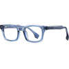 Techsuit - Anti-Blue Light Glasses Reflex PC (LS084) - for Men, Rectangular - Blue Transparent