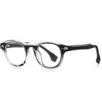 Techsuit - Anti-Blue Light Glasses Reflex PC (LS088) - for Women, Round - Black Gradient