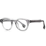 Techsuit - Anti-Blue Light Glasses Reflex PC (LS088) - for Women, Round - Gray Gradient