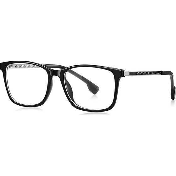 Techsuit - Anti-Blue Light Glasses Reflex PC (LS202) - for Women, Flat-Top - Black