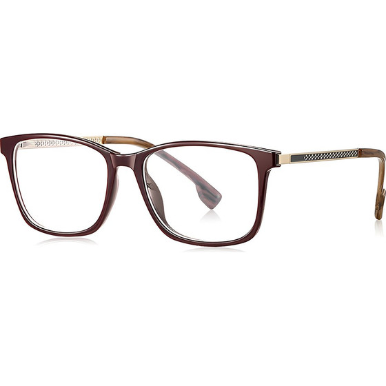 Techsuit - Anti-Blue Light Glasses Reflex PC (LS202) - for Women, Flat-Top - Redwood