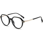 Techsuit - Anti-Blue Light Glasses Reflex PC (TM1062) - Unisex, Browline - Black