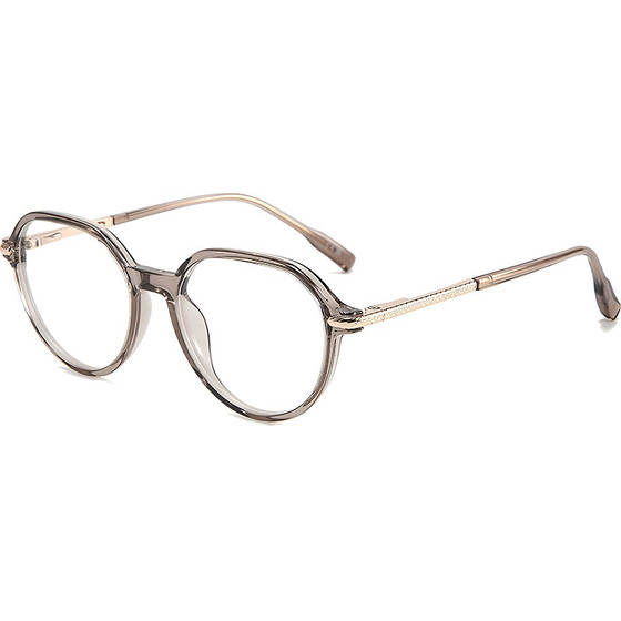 Techsuit - Anti-Blue Light Glasses Reflex PC (TM1062) - Unisex, Browline, Unisex - Transparent Brown