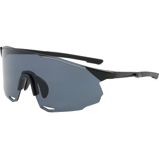 Techsuit - Bike Glasses (8853) - for Cycling, Sport Outdoor Activities, TR90 Frame, Unisex - Black / Gray