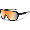 Techsuit - Kids Photochromic Sunglasses (22312) - Protection, Mirror Lens, TPEE Frame, Sport Design - Orange / Black