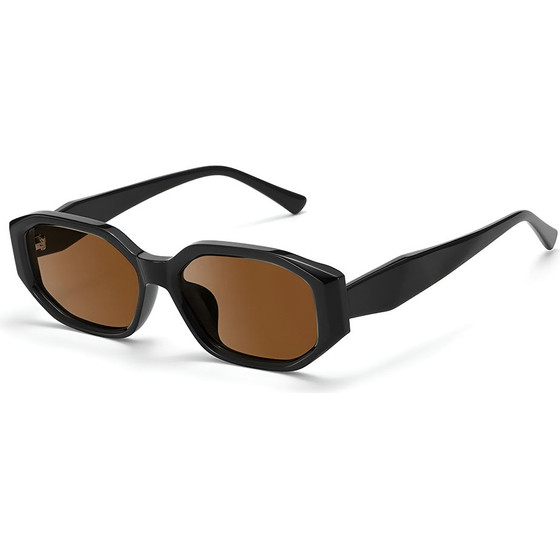 Techsuit - Kids Polarized Sunglasses (11153) - UV Protection, Gray Lens, TPEE Frame - Black / Brown