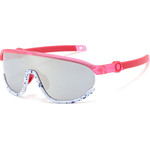 Techsuit - Kids Polarized Sunglasses (2025) - UV Protection, Gray Lens, TR Frame, Sport Design - Pink