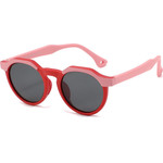 Techsuit - Kids Polarized Sunglasses (601) - UV Protection, Gray Lens, TPEE Frame - Pink / Red