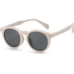 Techsuit - Kids Polarized Sunglasses (602) - UV Protection, Gray Lens, TPEE Frame - Beige