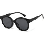 Techsuit - Kids Polarized Sunglasses (627) - UV Protection, Gray Lens, TR Frame - Black