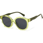 Techsuit - Kids Polarized Sunglasses (627) - UV Protection, Gray Lens, TR Frame - Green
