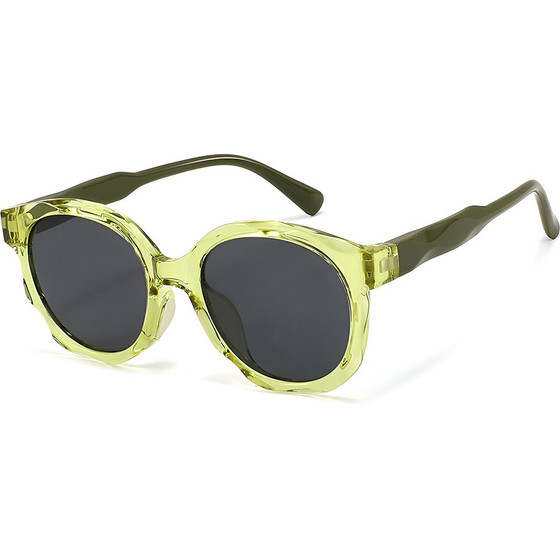 Techsuit - Kids Polarized Sunglasses (627) - UV Protection, Gray Lens, TR Frame - Green