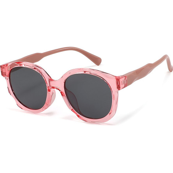 Techsuit - Kids Polarized Sunglasses (627) - UV Protection, Gray Lens, TR Frame - Peach