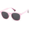 Techsuit - Kids Polarized Sunglasses (691) - UV Protection, Gray Lens, TR Frame - Pink