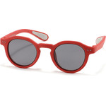 Techsuit - Kids Polarized Sunglasses (8443) - UV Protection, Gray Lens, TPEE Frame - Red