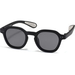 Techsuit - Kids Polarized Sunglasses (8447) - UV Protection, Gray Lens, TPEE Frame - Black