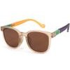 Techsuit - Kids Polarized Sunglasses (9694) - UV Protection, Brown Lens, TR Frame - Multicolor