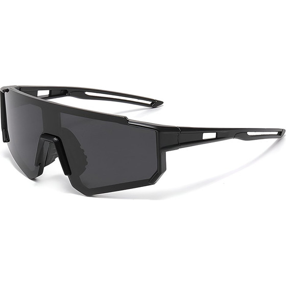 Techsuit - Kids Polarized Sunglasses (R601) - UV Protection, Gray Lens, TR Frame, Sport Design - Black