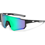 Techsuit - Kids Polarized Sunglasses (R601) - UV Protection, Gray Lens, TR Frame, Sport Design - Black / Green