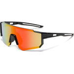 Techsuit - Kids Polarized Sunglasses (R601) - UV Protection, Gray Lens, TR Frame, Sport Design - Black / Orange / Yellow