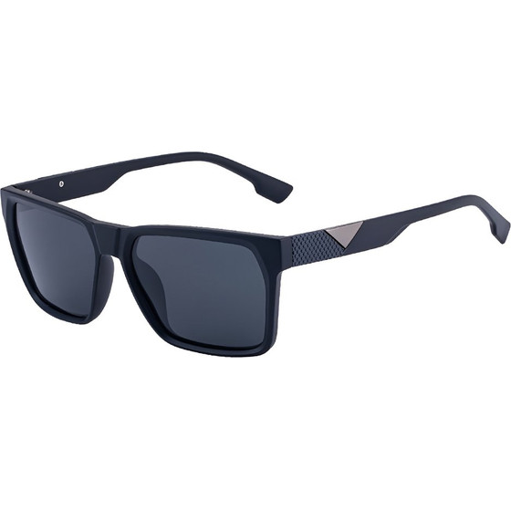 Techsuit - Polarized Sunglasses (8500) - for Men, TAC UV400 Lenses, Flat-Top Design, Casual Look, Anti-glare - Black / Gray