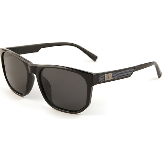 Techsuit - Polarized Sunglasses (8502) - for Men, UV Protection, TAC Lenses, PC Wayfarer Frame, Ergonomic Design - Black