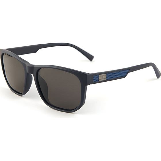 Techsuit - Polarized Sunglasses (8502) - for Men, UV Protection, TAC Lenses, Wayfarer, Ergonomic Design - Matte Blue / Gray