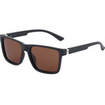 Techsuit - Polarized Sunglasses (8506) - for Men, UV Protection, Square Frame, Lightweight, Fashionable Accessory - Matte Brown