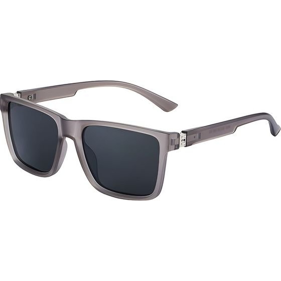 Techsuit - Polarized Sunglasses (8506) - for Men, UV Protection, Square Frame, Lightweight, Fashionable Accessory - Matte Gray