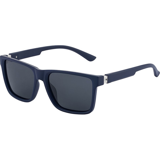 Techsuit - Polarized Sunglasses (8506) - for Men, UV Protection, Square, Lightweight, Fashionable Accessory - Matte Blue / Gray