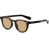 Techsuit - Polarized Sunglasses (8663) - for Men, UV Protection, Clear Vision, TR90, Round, for Traveling - Hawksbill Tea - (8663:TEA)