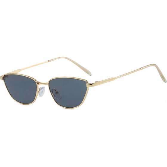 Techsuit - Premium Sunglasses (622) - for Women, Cat-Eye Frame, Minimalist Design - Black