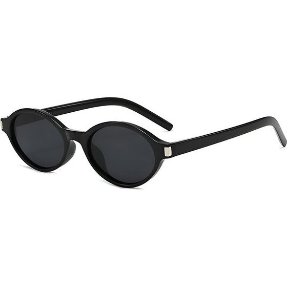 Techsuit - Sunglasses (3952) - for Women, PC Oval Frame, Retro-Modern Aesthetic - Black