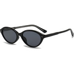 Techsuit - Sunglasses (99034) - for Women, TR90 Oval Frame, Modern Minimalism, Reinforced Hinge - Black